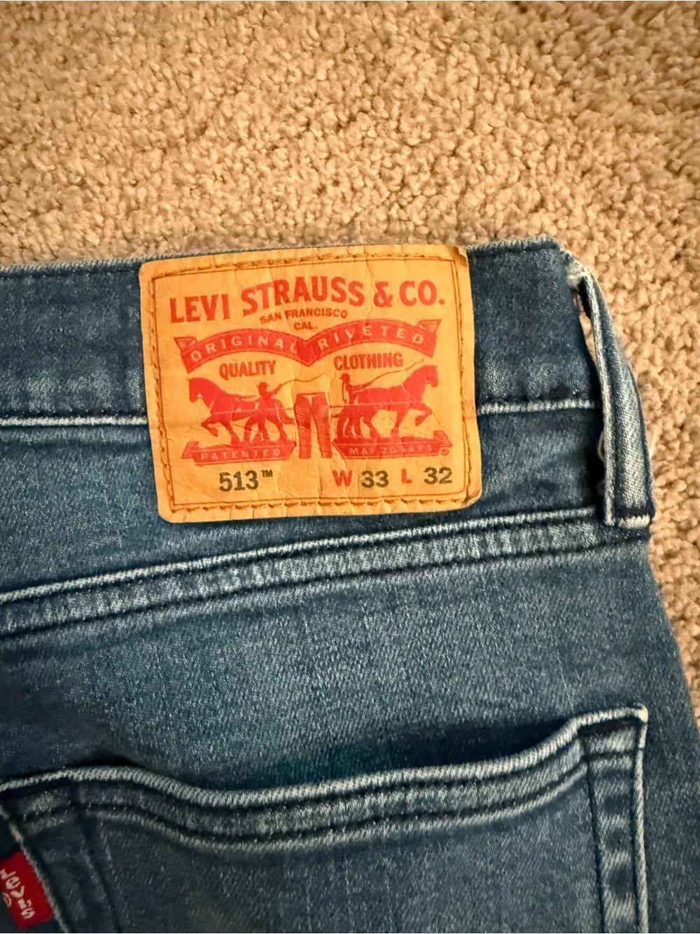 Levi's 513 Slim Straight Jeans in Blue